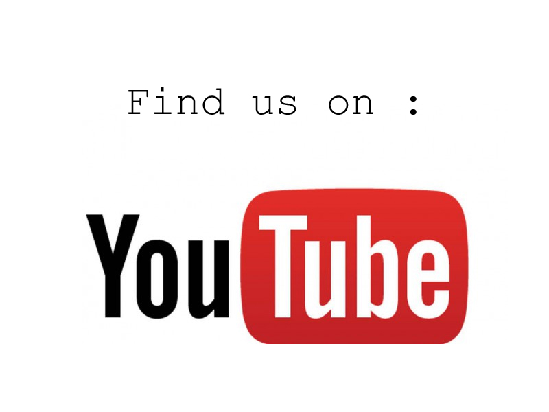 find us on youtube